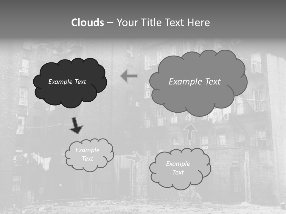 Typical House Of The 20Th Century PowerPoint Template