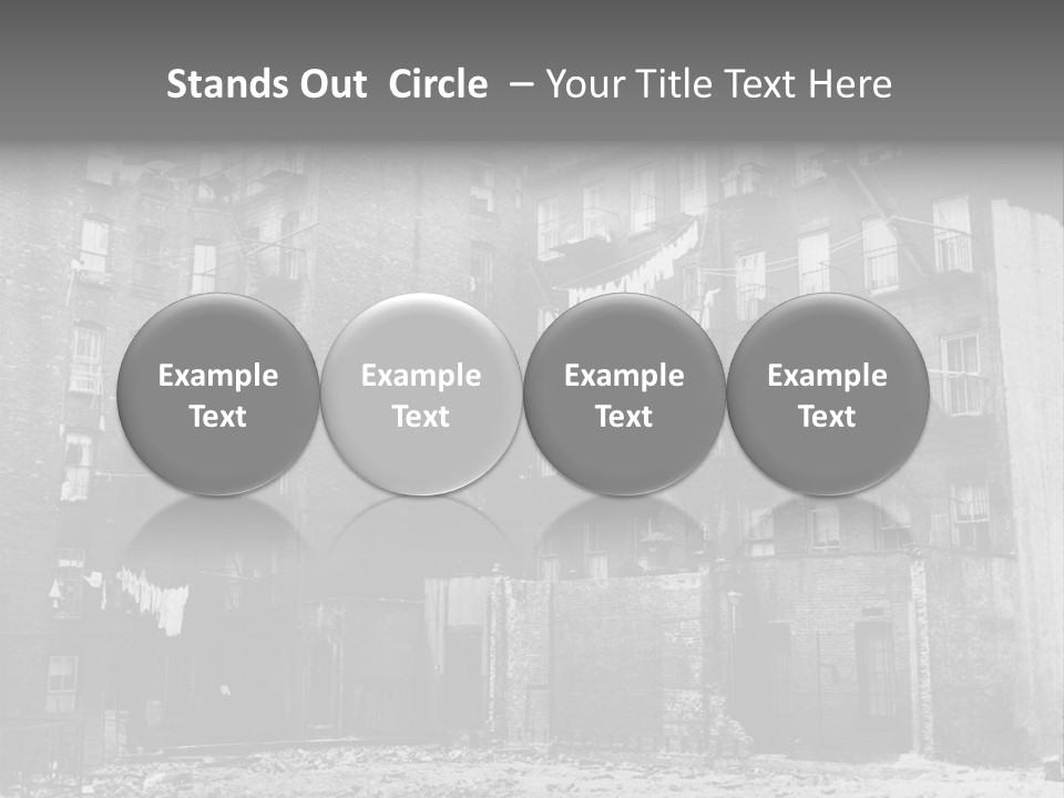 Typical House Of The 20Th Century PowerPoint Template