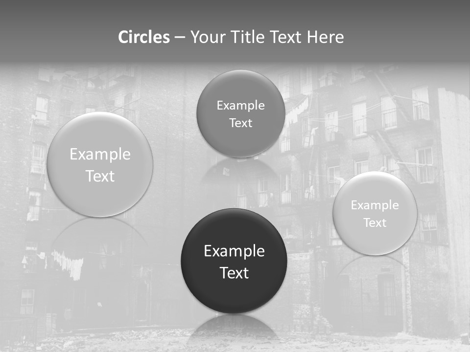 Typical House Of The 20Th Century PowerPoint Template