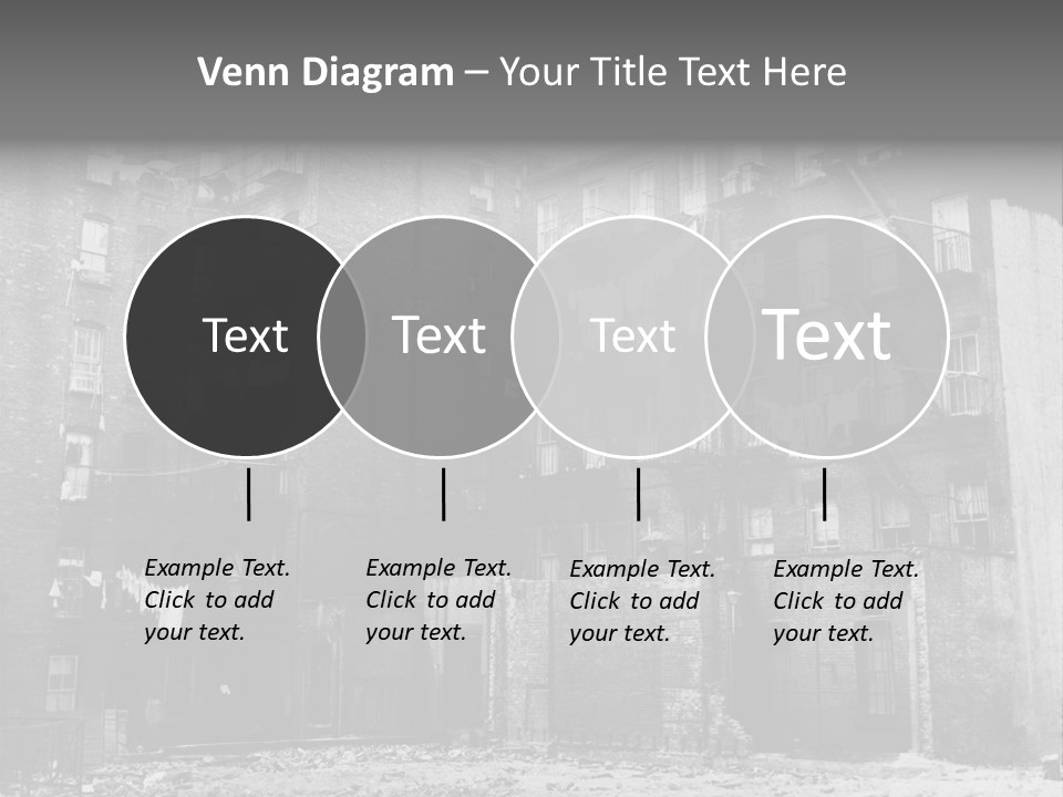 Typical House Of The 20Th Century PowerPoint Template