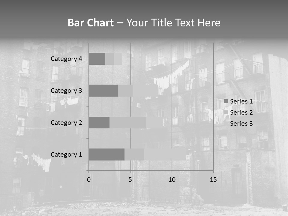 Typical House Of The 20Th Century PowerPoint Template