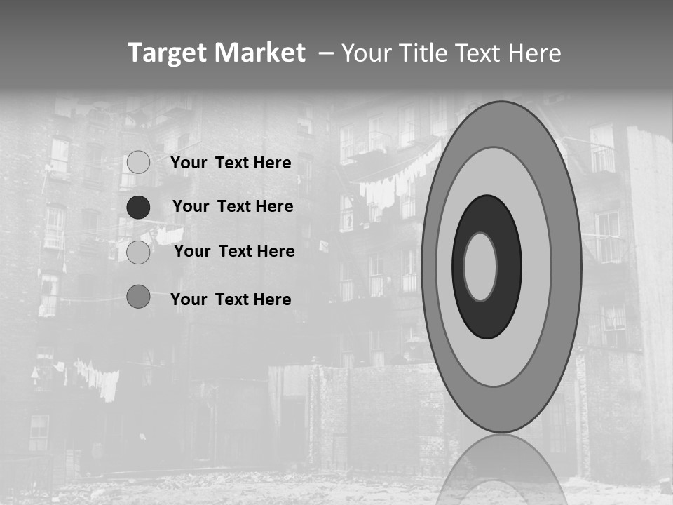 Typical House Of The 20Th Century PowerPoint Template