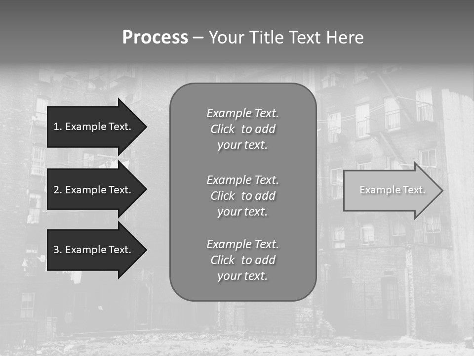 Typical House Of The 20Th Century PowerPoint Template