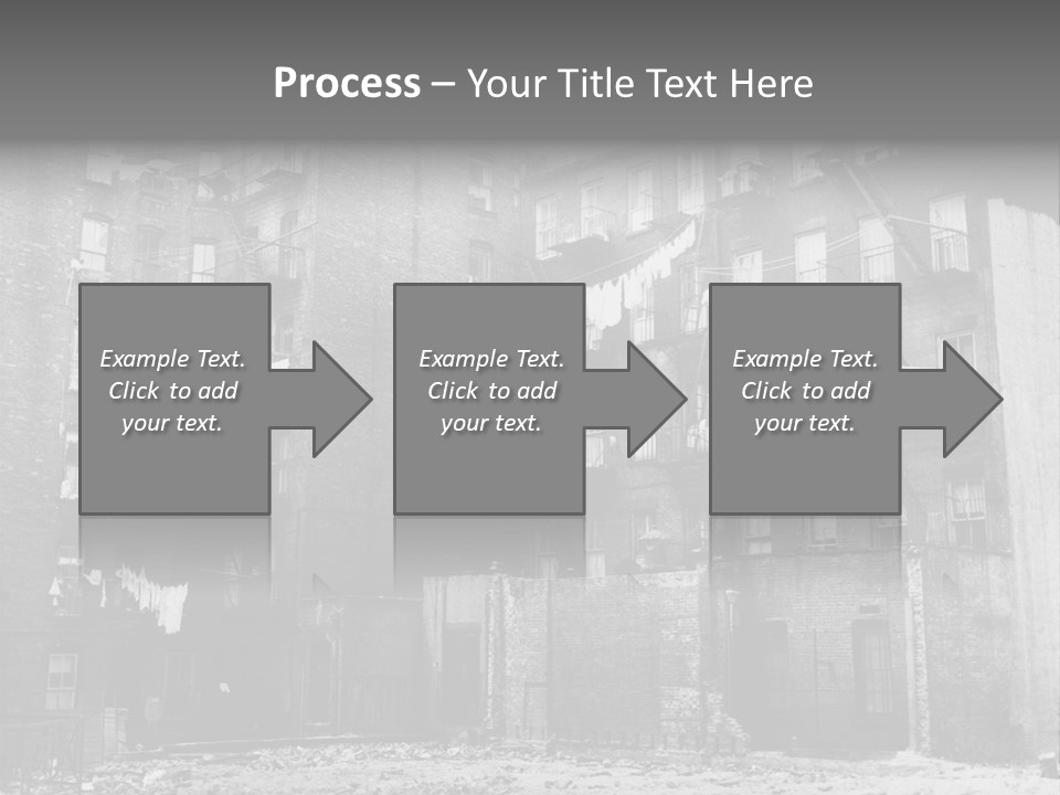 Typical House Of The 20Th Century PowerPoint Template