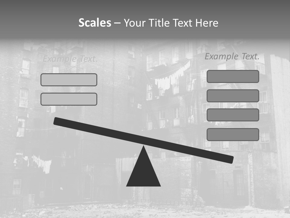 Typical House Of The 20Th Century PowerPoint Template