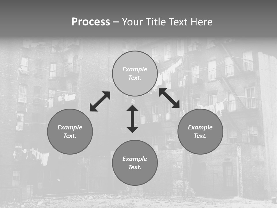 Typical House Of The 20Th Century PowerPoint Template