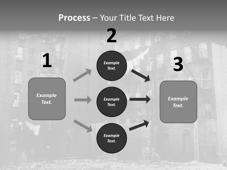 Typical House Of The 20Th Century PowerPoint Template