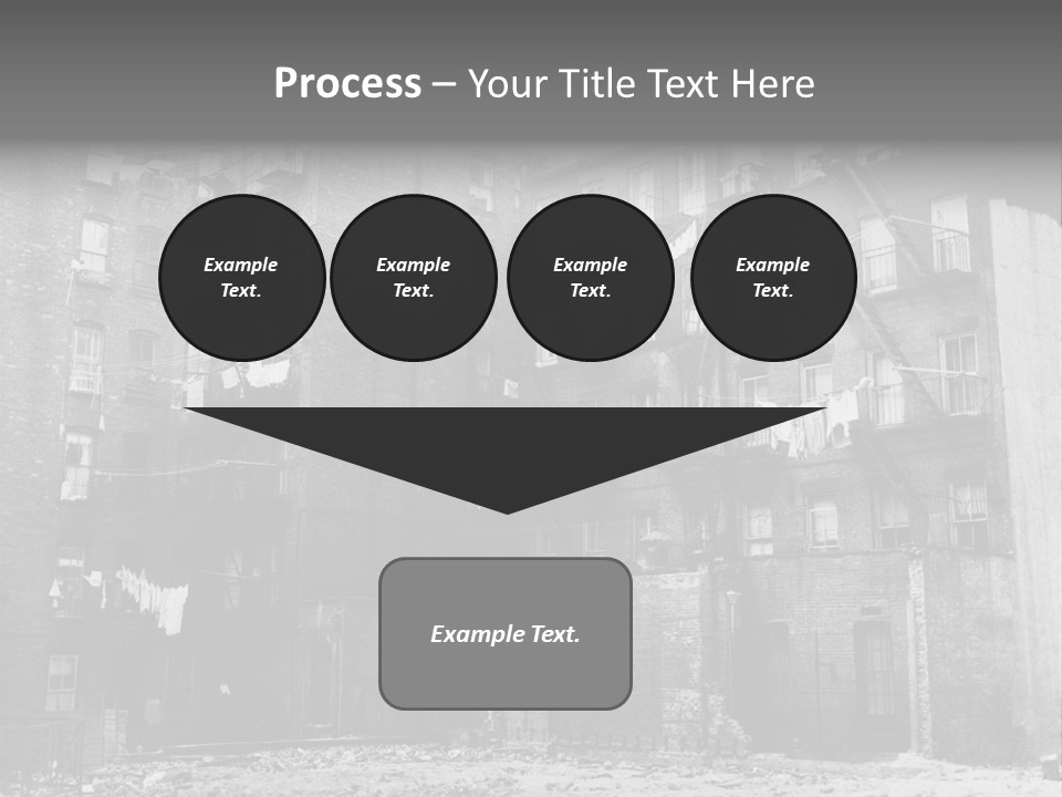 Typical House Of The 20Th Century PowerPoint Template