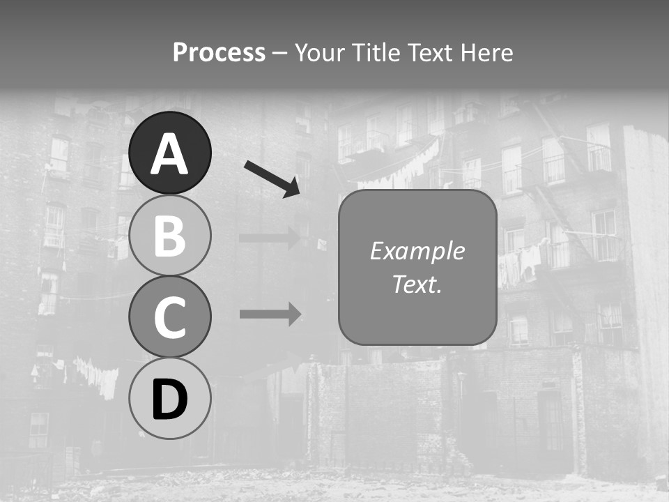 Typical House Of The 20Th Century PowerPoint Template