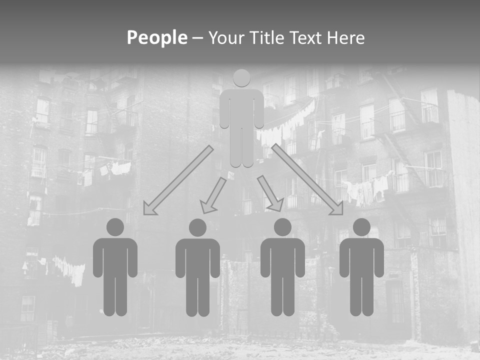 Typical House Of The 20Th Century PowerPoint Template