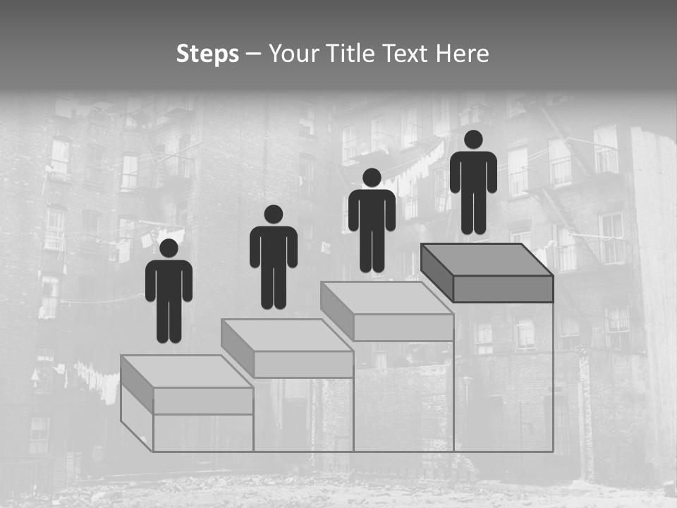 Typical House Of The 20Th Century PowerPoint Template