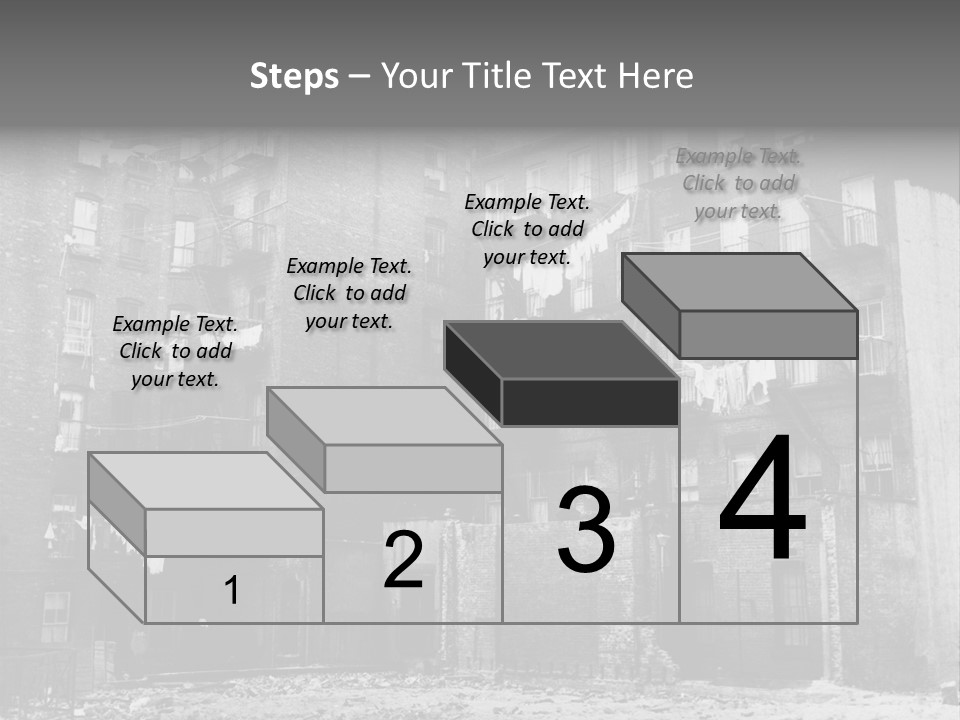 Typical House Of The 20Th Century PowerPoint Template