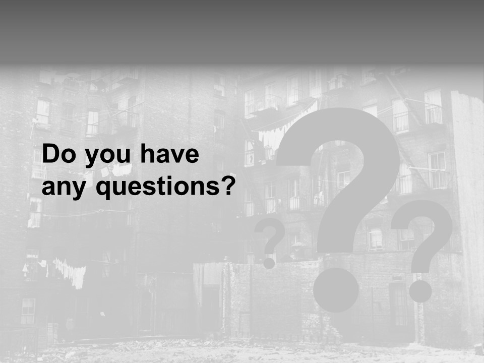 Typical House Of The 20Th Century PowerPoint Template