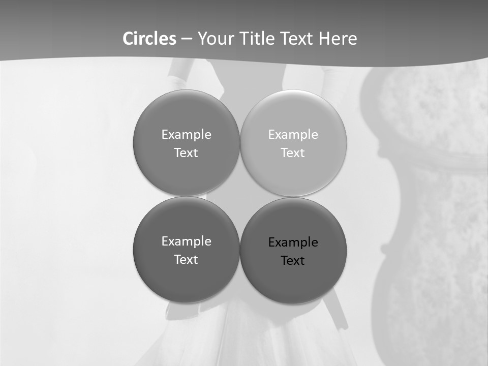 Beautiful Woman In A Slinky Dress PowerPoint Template