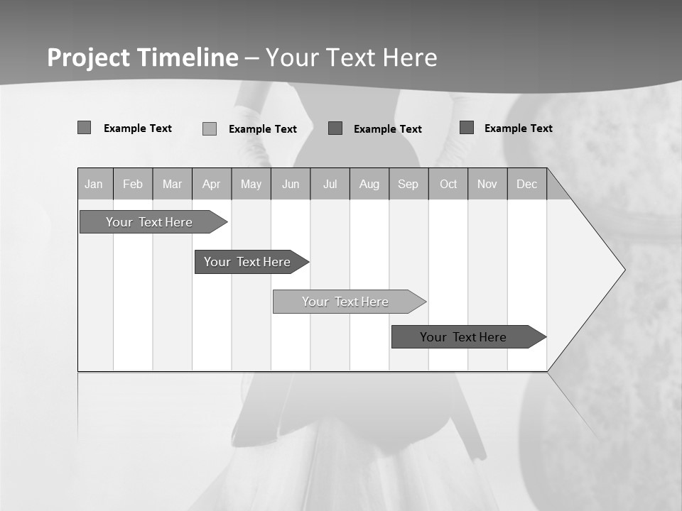 Beautiful Woman In A Slinky Dress PowerPoint Template