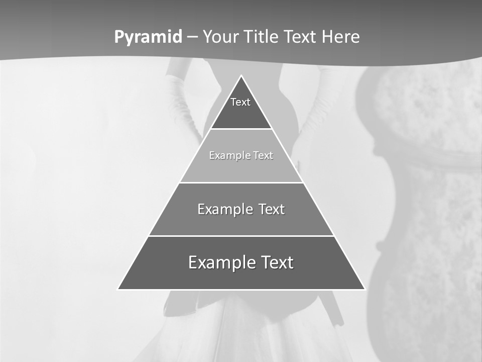 Beautiful Woman In A Slinky Dress PowerPoint Template