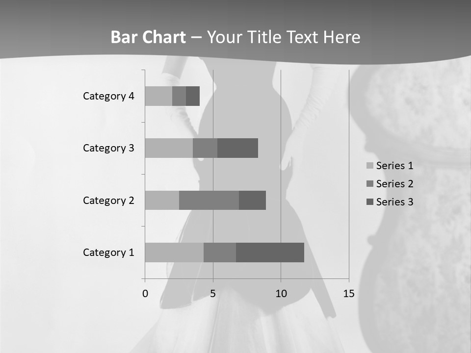 Beautiful Woman In A Slinky Dress PowerPoint Template