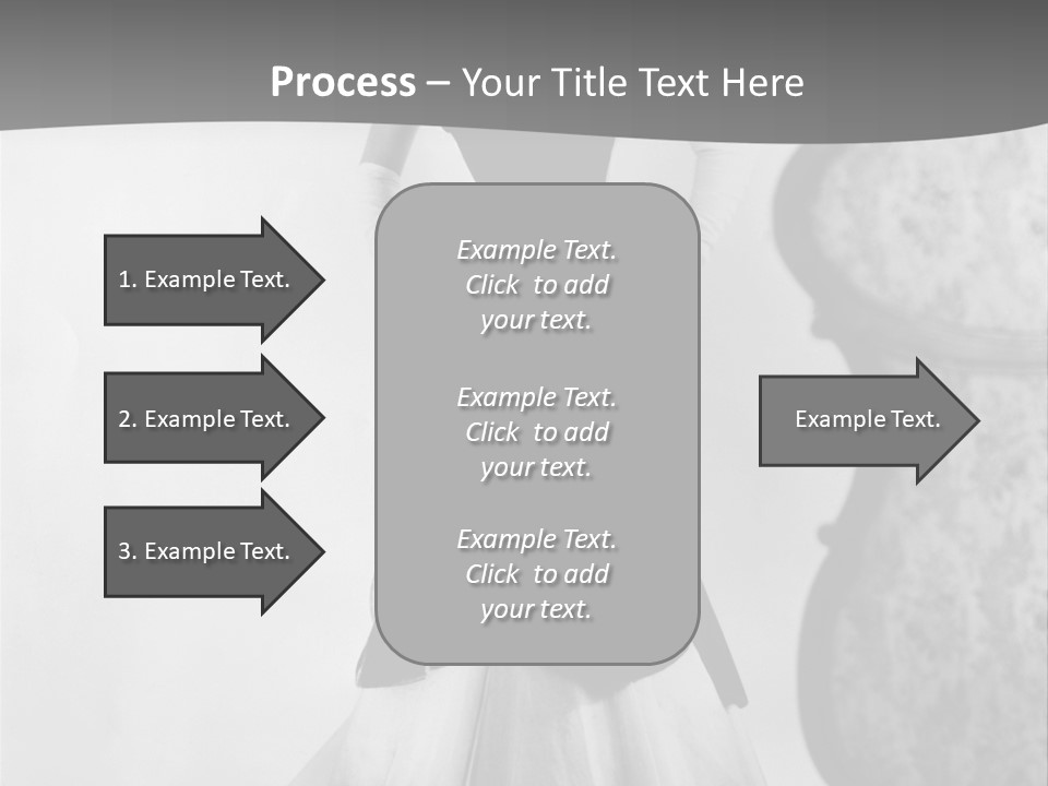 Beautiful Woman In A Slinky Dress PowerPoint Template