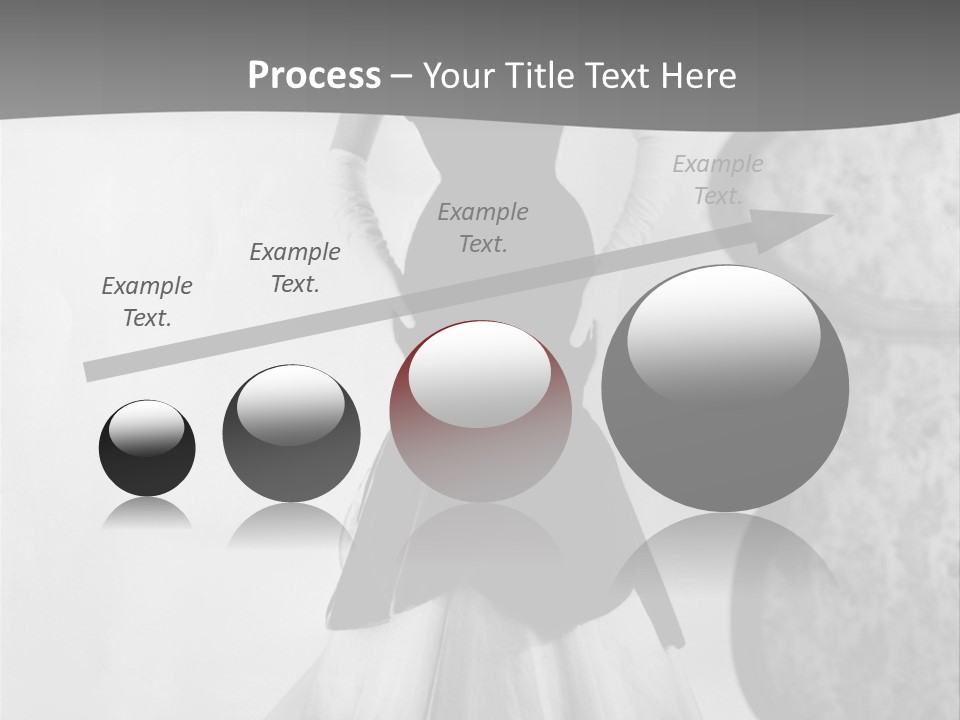 Beautiful Woman In A Slinky Dress PowerPoint Template