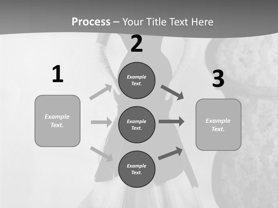 Beautiful Woman In A Slinky Dress PowerPoint Template