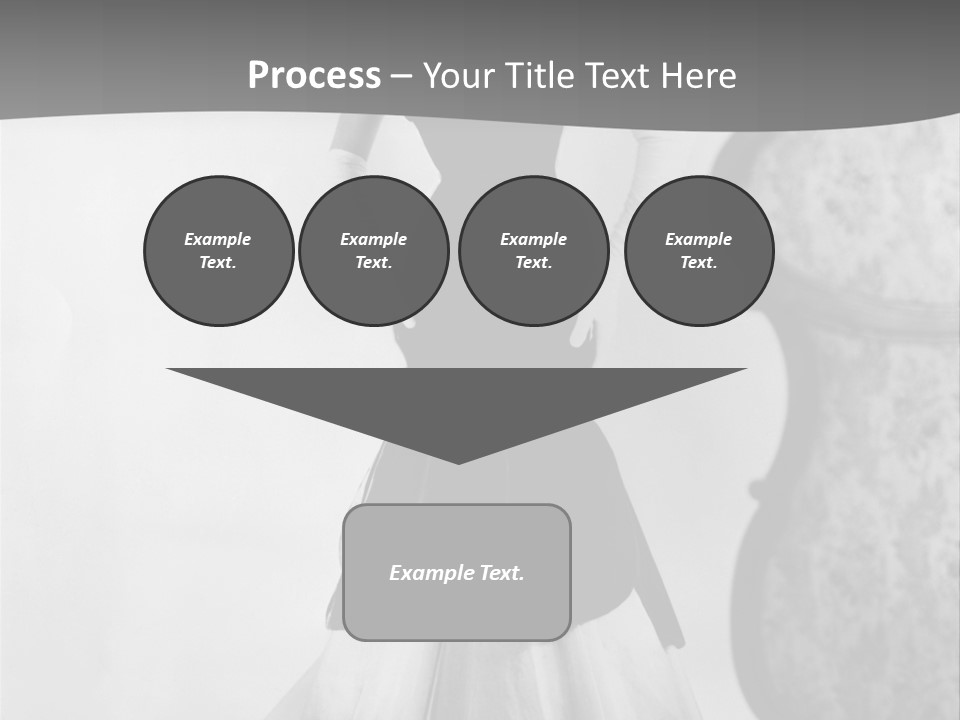 Beautiful Woman In A Slinky Dress PowerPoint Template