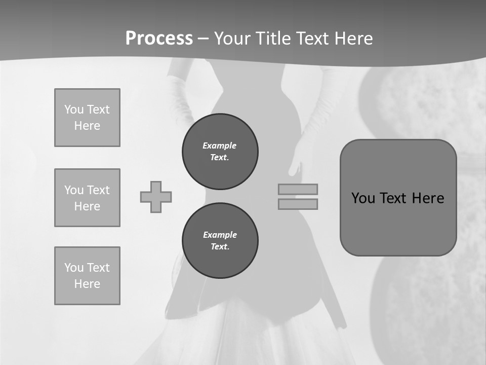 Beautiful Woman In A Slinky Dress PowerPoint Template