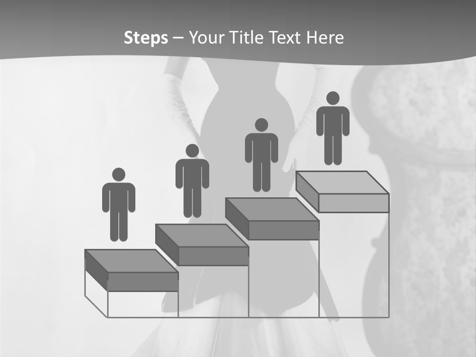 Beautiful Woman In A Slinky Dress PowerPoint Template