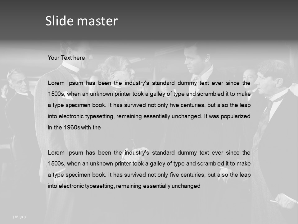 Gathering Of Men PowerPoint Template