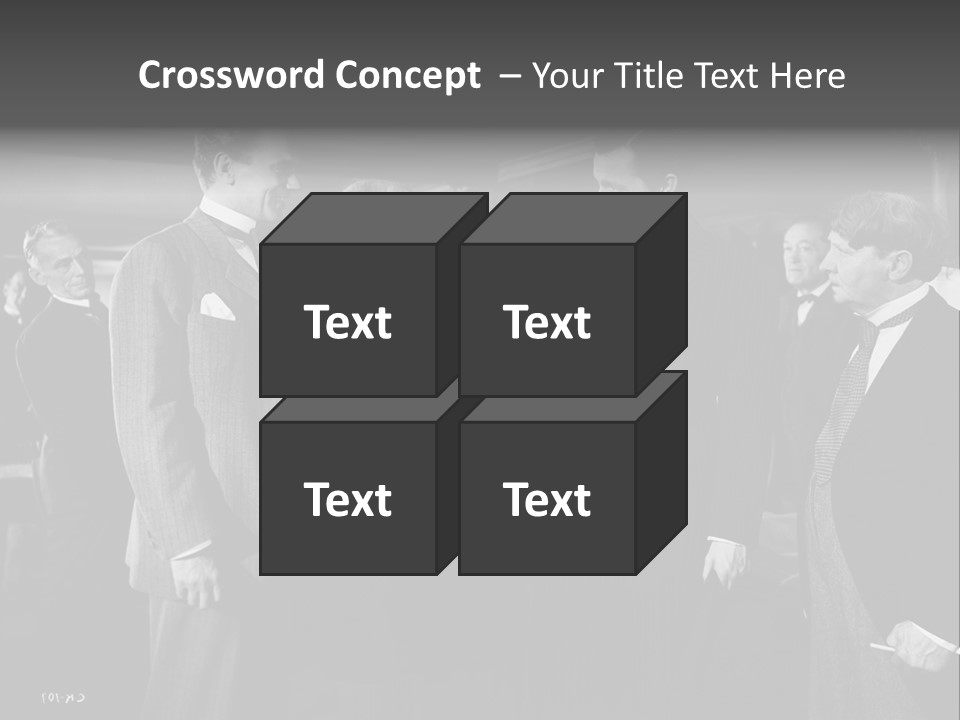 Gathering Of Men PowerPoint Template