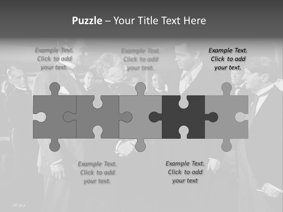 Gathering Of Men PowerPoint Template