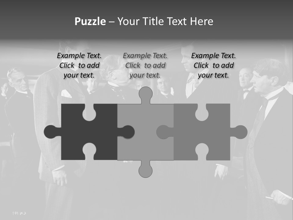 Gathering Of Men PowerPoint Template