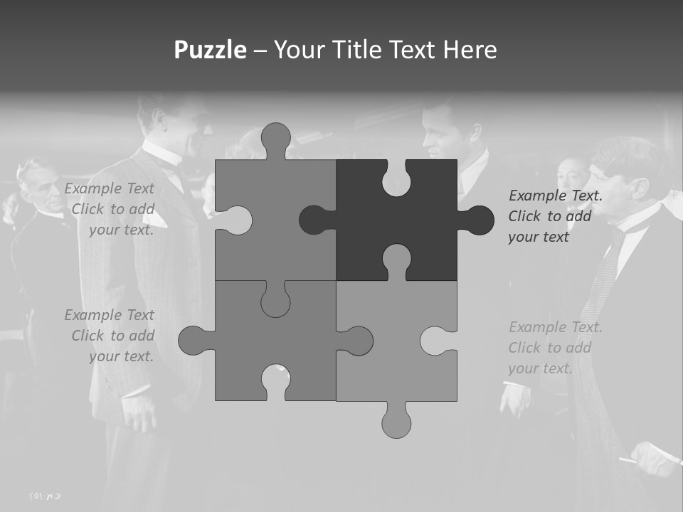 Gathering Of Men PowerPoint Template