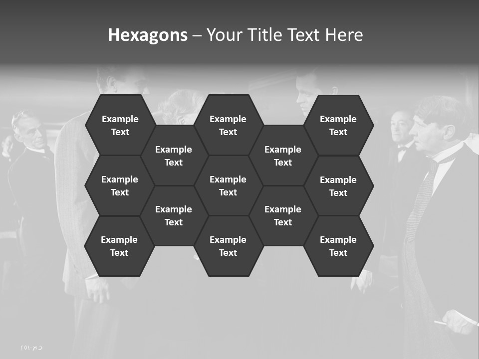 Gathering Of Men PowerPoint Template