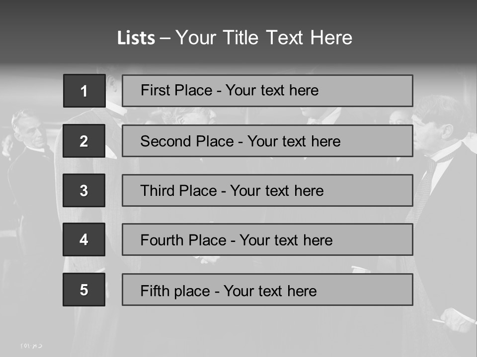Gathering Of Men PowerPoint Template