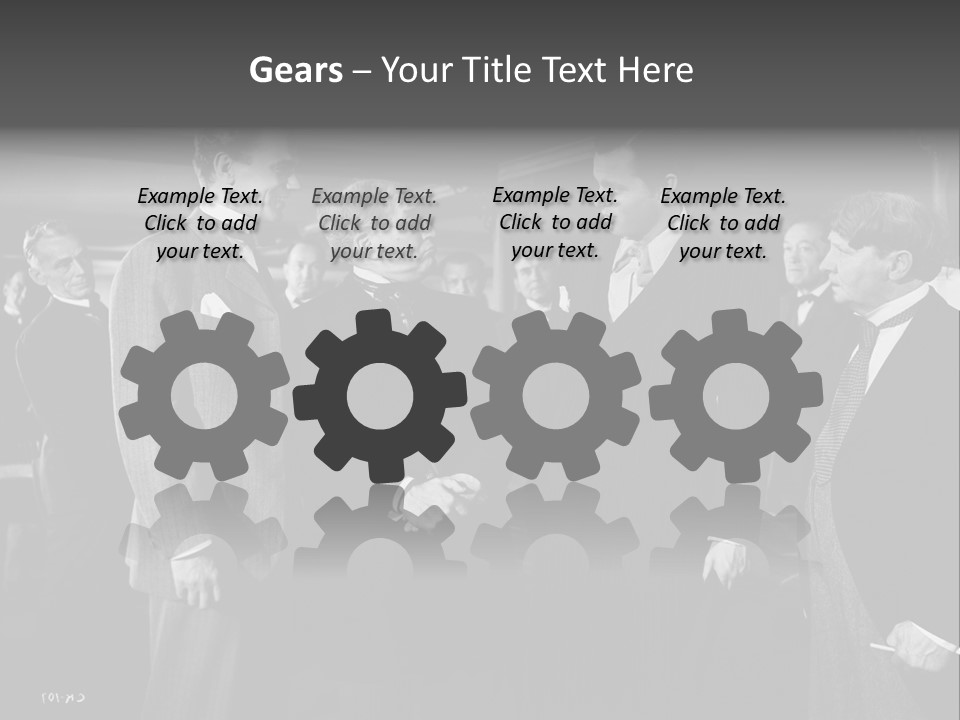 Gathering Of Men PowerPoint Template