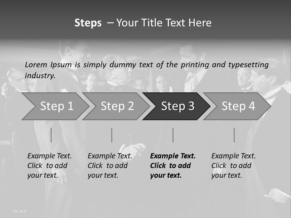 Gathering Of Men PowerPoint Template