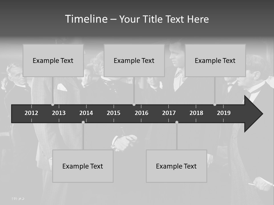 Gathering Of Men PowerPoint Template