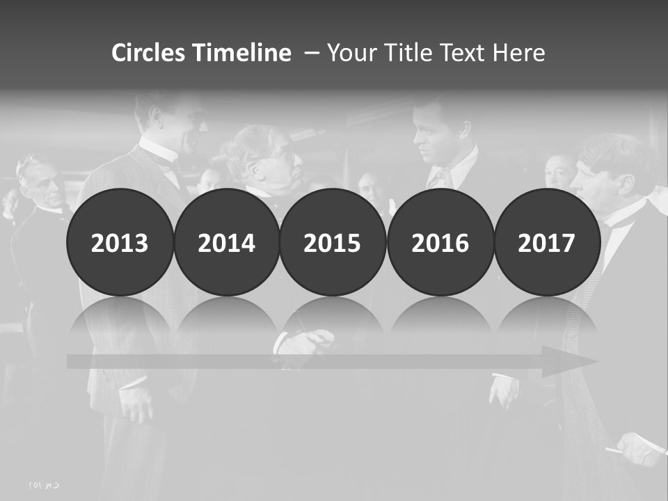 Gathering Of Men PowerPoint Template