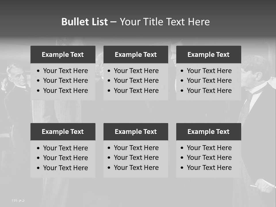 Gathering Of Men PowerPoint Template