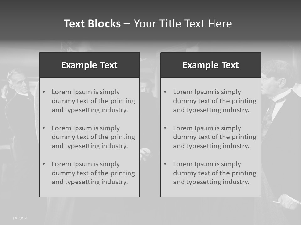 Gathering Of Men PowerPoint Template