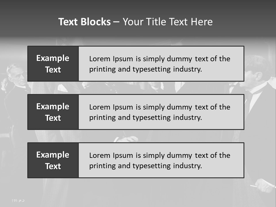 Gathering Of Men PowerPoint Template