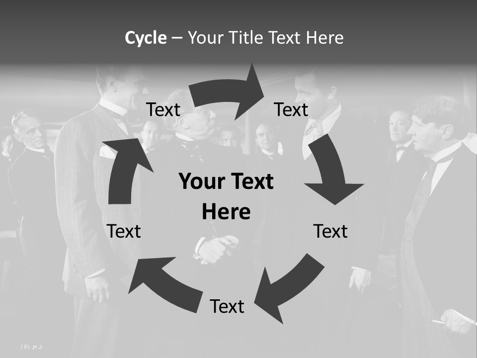 Gathering Of Men PowerPoint Template