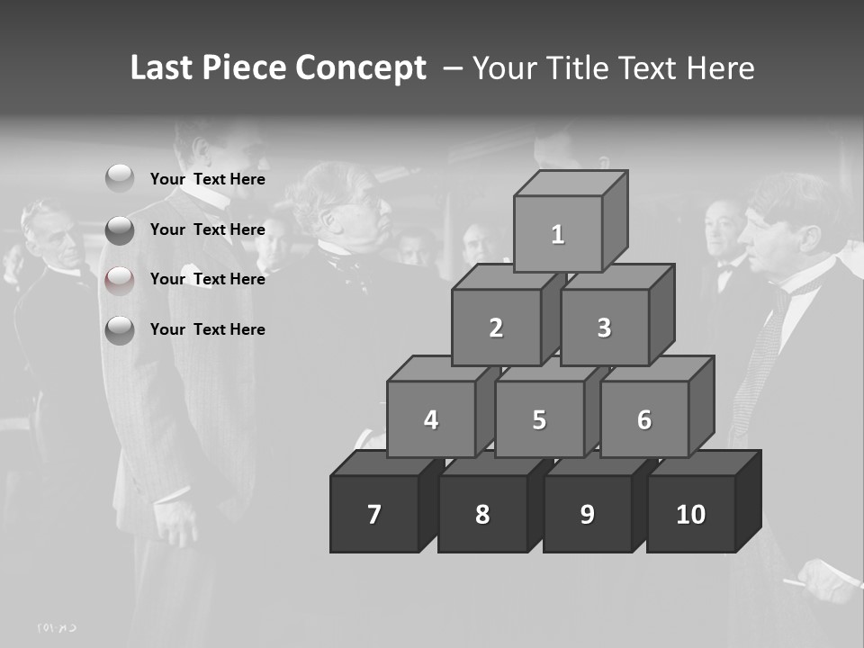 Gathering Of Men PowerPoint Template