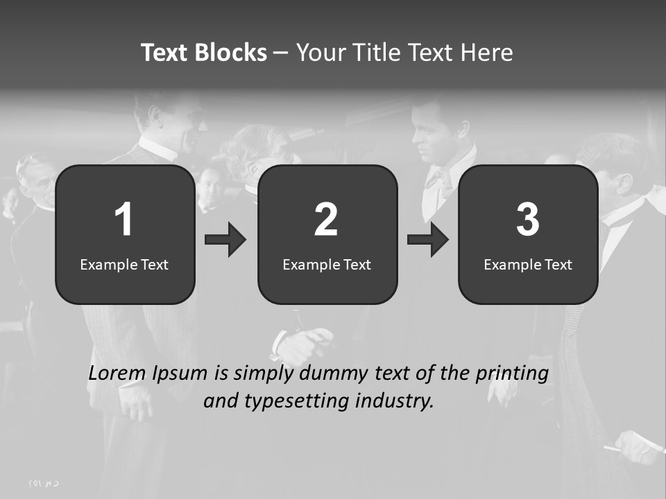 Gathering Of Men PowerPoint Template