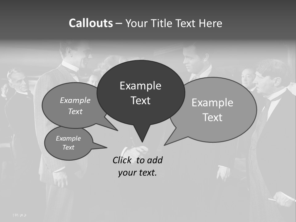 Gathering Of Men PowerPoint Template