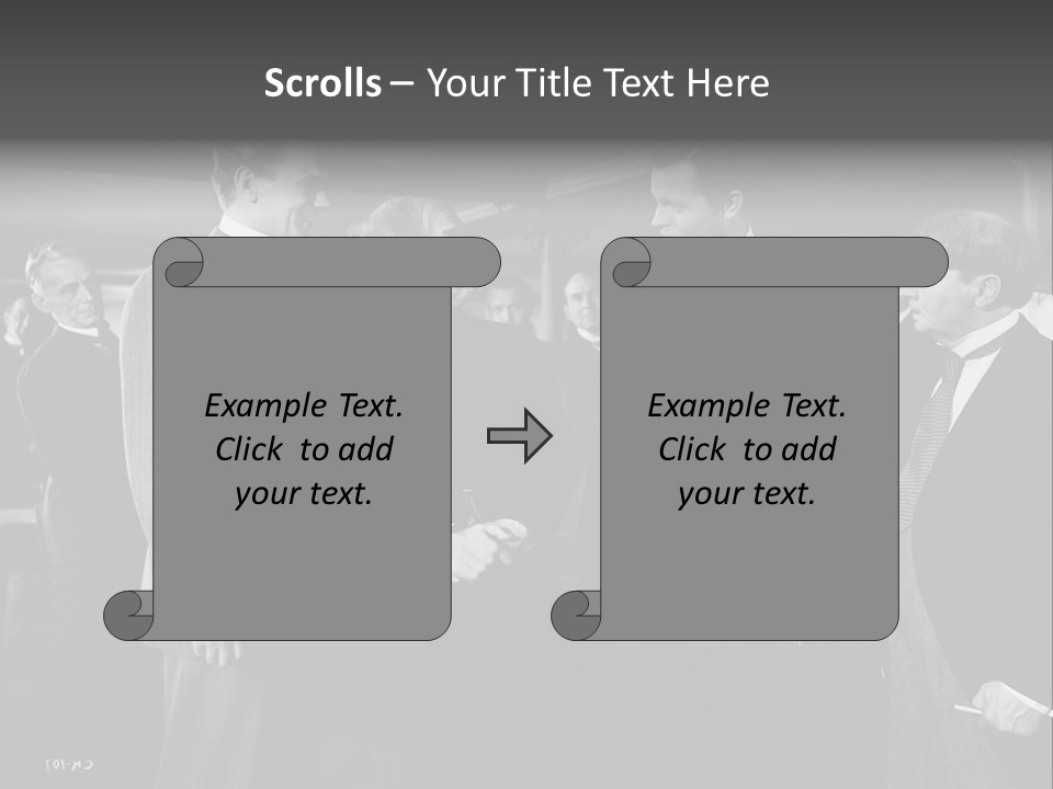 Gathering Of Men PowerPoint Template