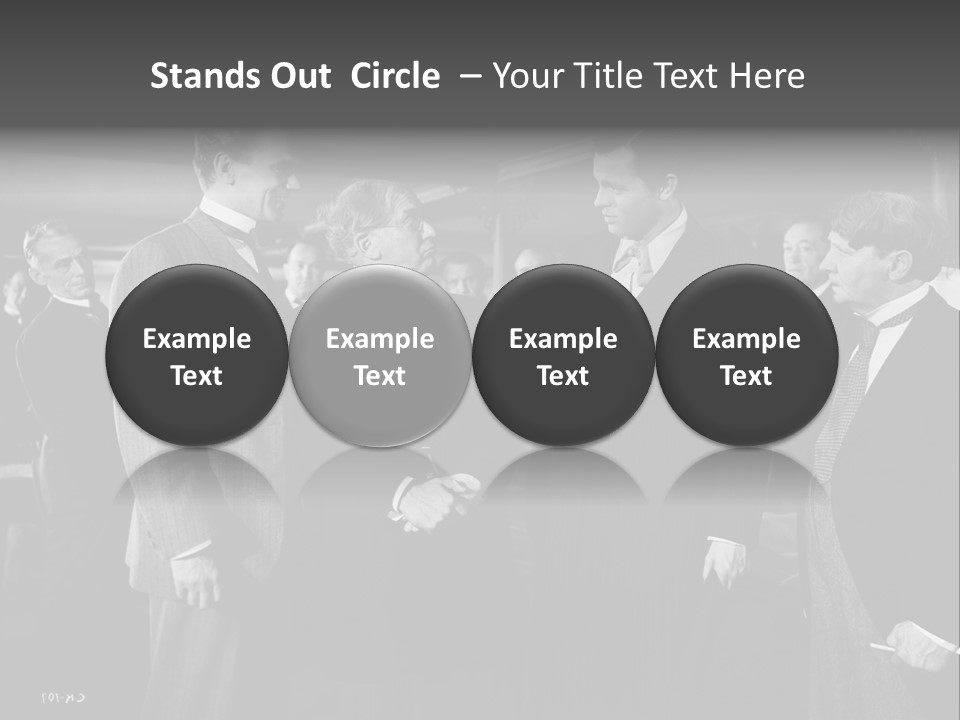 Gathering Of Men PowerPoint Template