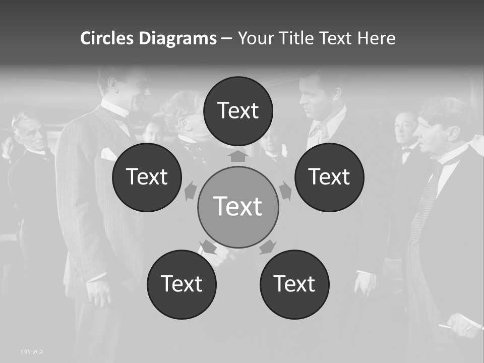 Gathering Of Men PowerPoint Template