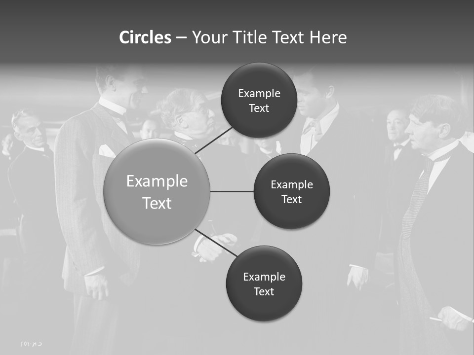 Gathering Of Men PowerPoint Template