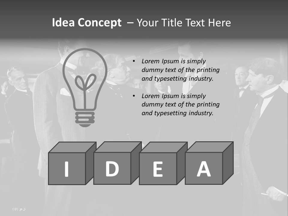 Gathering Of Men PowerPoint Template